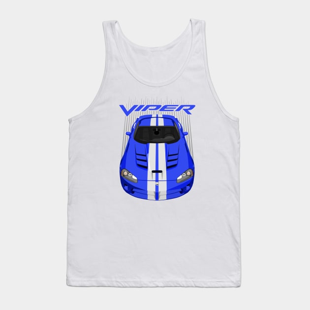 Viper SRT10-blue and white Tank Top by V8social